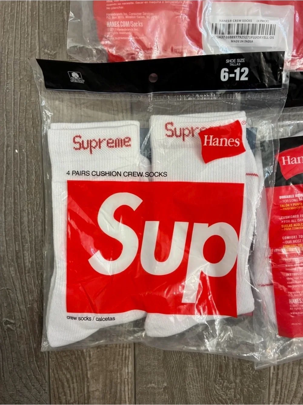 Hanes pack white